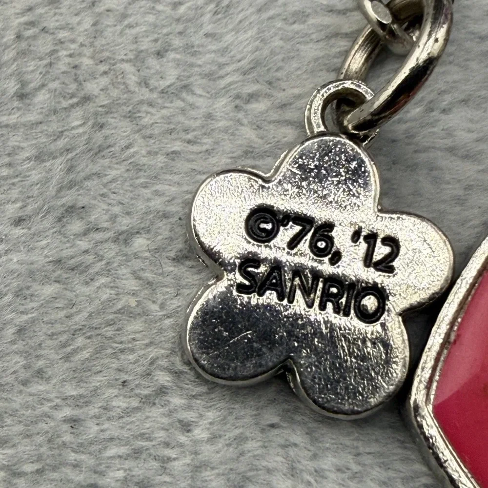 Vintage Hello Kitty Keychain Sanrio Silver Tone - Picture 7 of 8